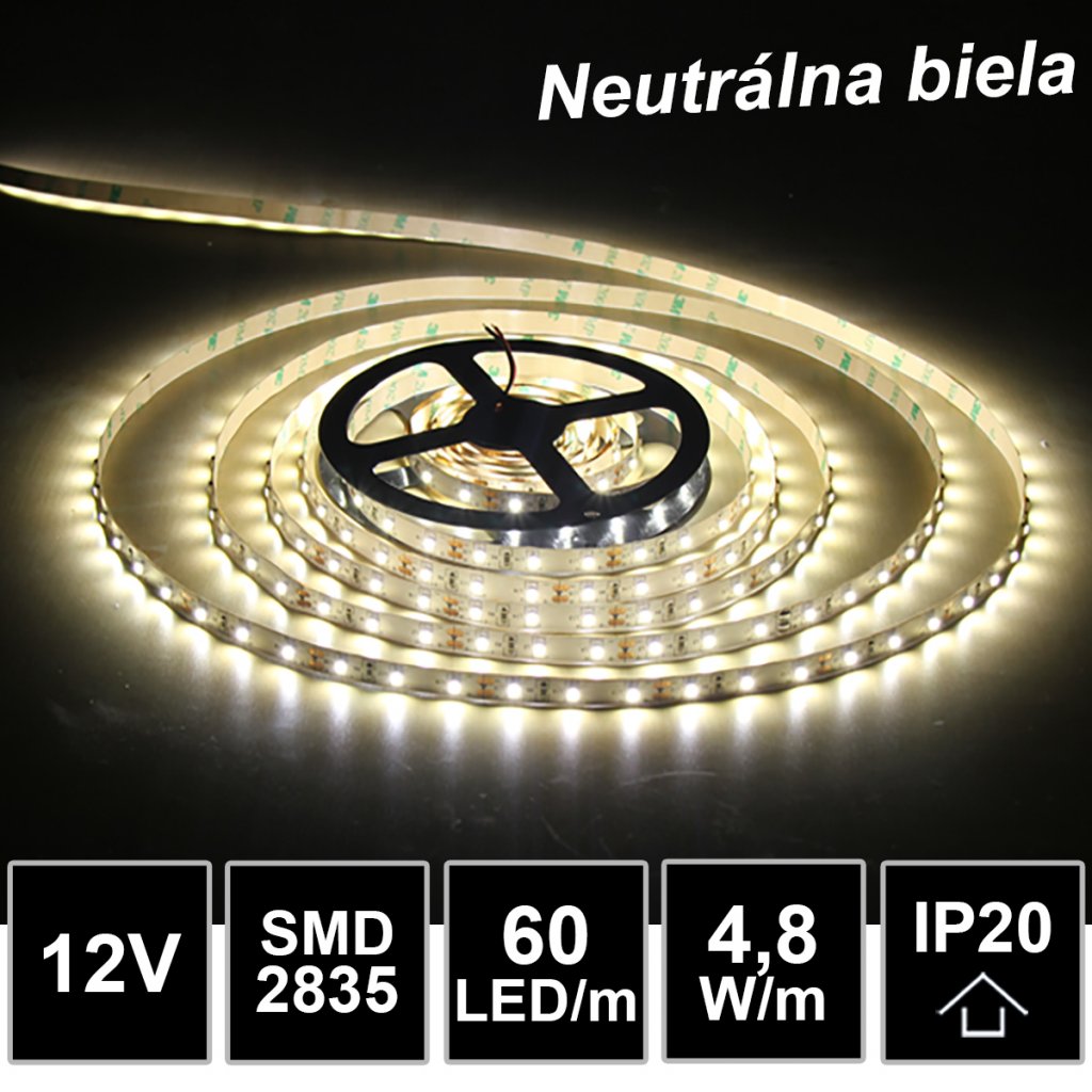 LED pásik - neutrálna biela